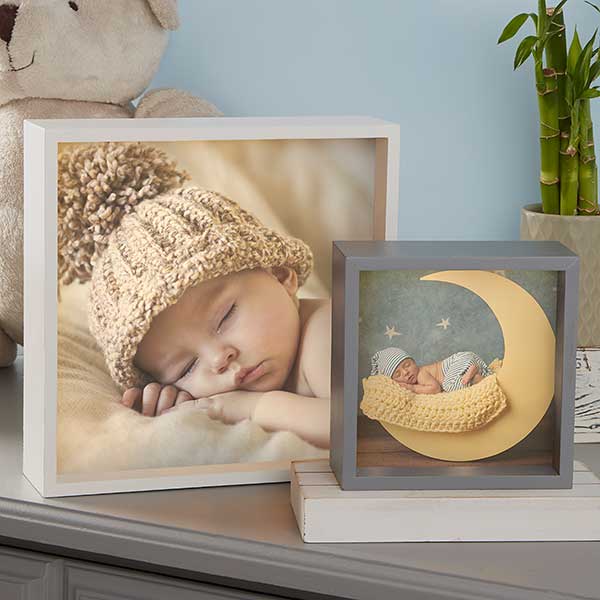 Personalized Baby Photo LED Light Shadow Box