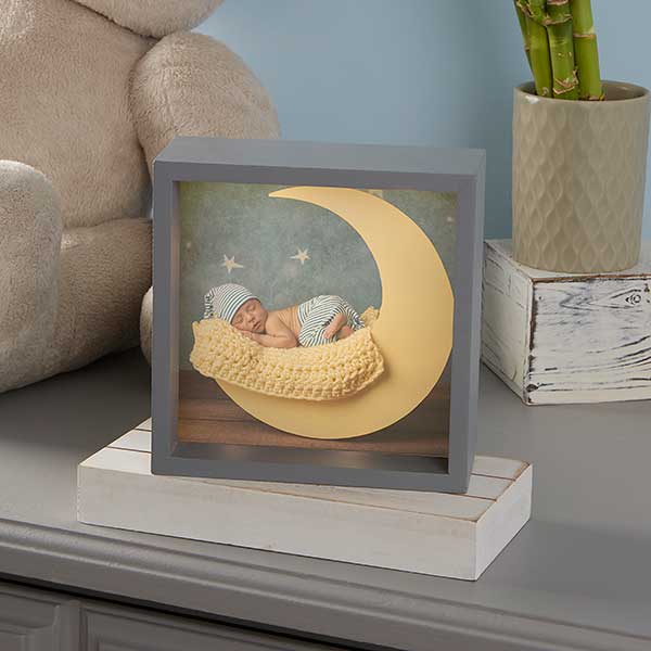 Personalized Baby Photo LED Light Shadow Box - 20533