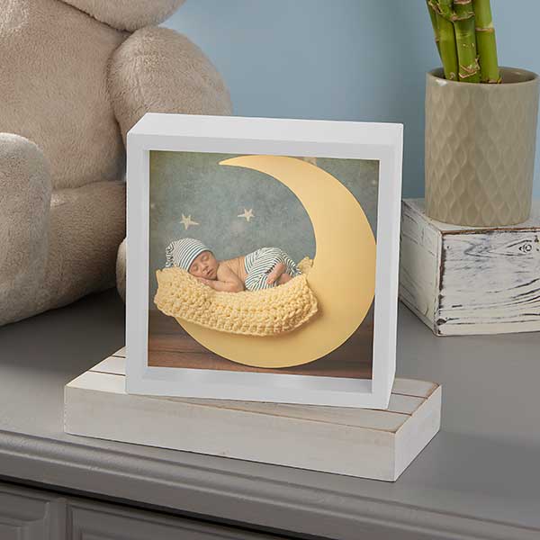 Personalized Baby Photo LED Light Shadow Box - 20533