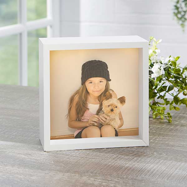 Personalized Pet Photo LED Light Shadow Box - 20534