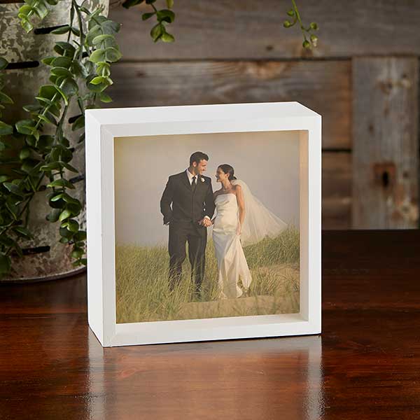 Personalized Wedding Photo LED Light Shadow Box - 20535