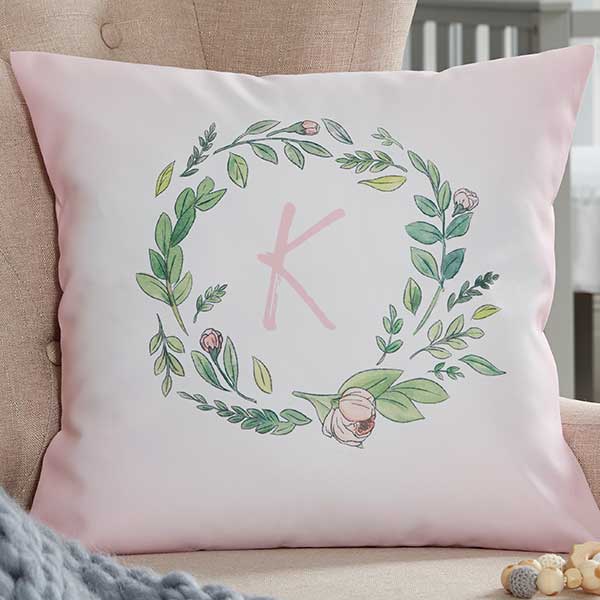 Woodland Floral Personalized Baby Pillows - 20567