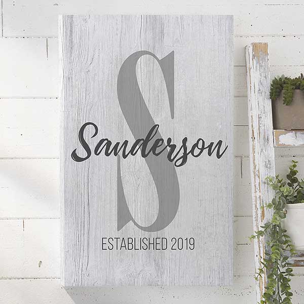 farmhouse initial accent 24x36