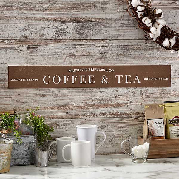 Personalised Coffee Bar Sign Coffee Station Accessories Coffee