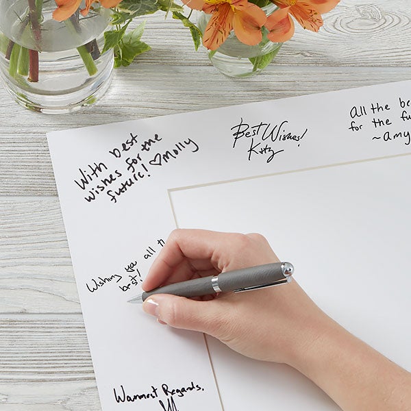 Personalized Wedding Guest Book Signature Frame