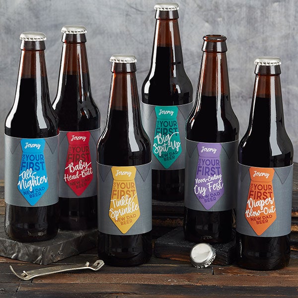 Personalized Beer Bottle Labels For New Dads - 20675