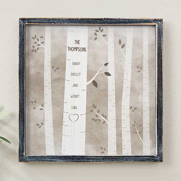 Family Birch Tree Personalized Family Wall Art - 20682