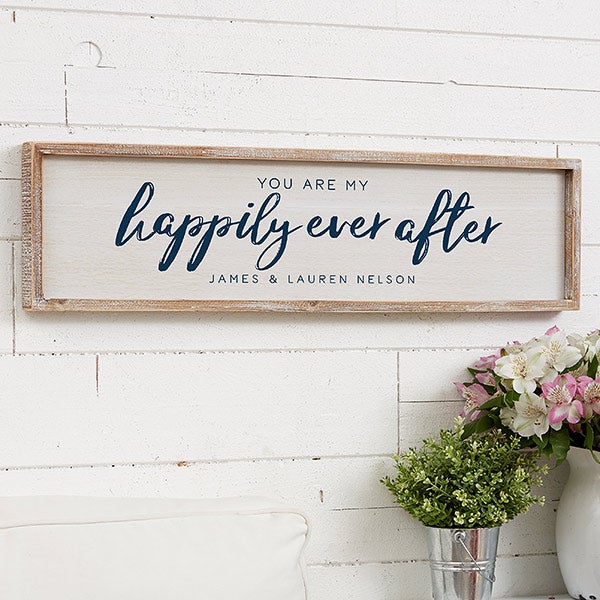 You Are My Happily Ever After Personalized Framed Wall Art  - 20689