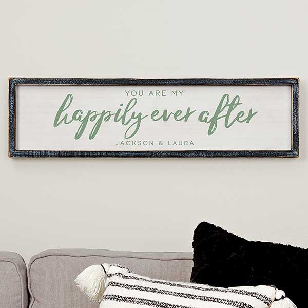 You Are My Happily Ever After Personalized Framed Wall Art  - 20689