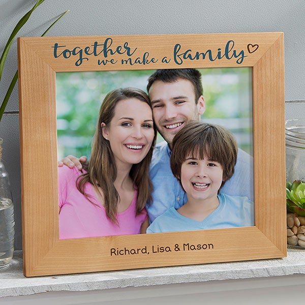 Together We Make A Family 8x10 Personalized Picture Frame