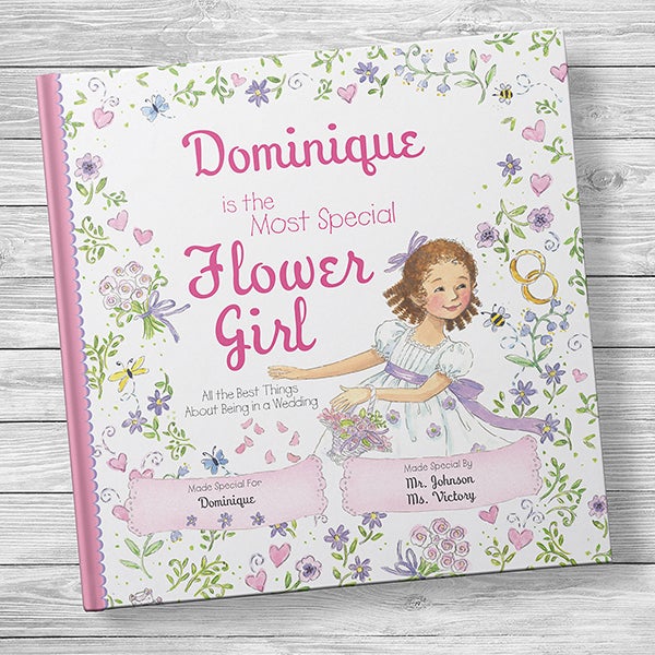 Personalized Flower Girl Book The Most Special Flower Girl