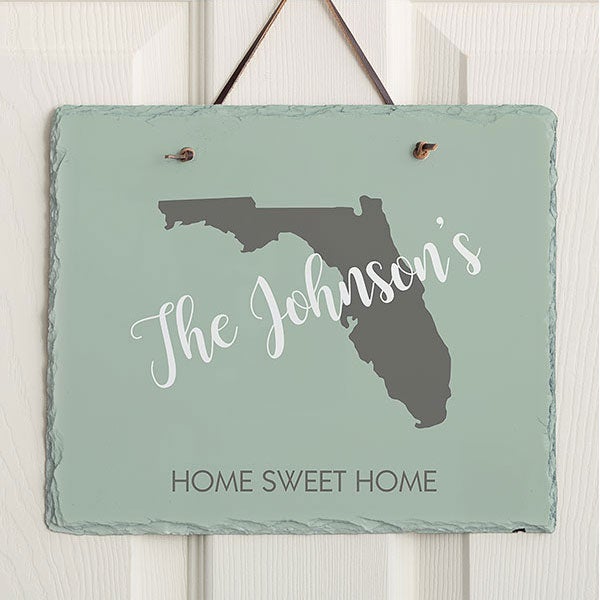 Personalized Slate Plaque - State Pride - 20748