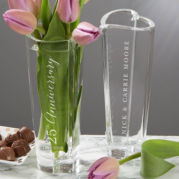 Flower Bud Crystal Vase Wedding Home Decorations Art Christmas romantic Gifts