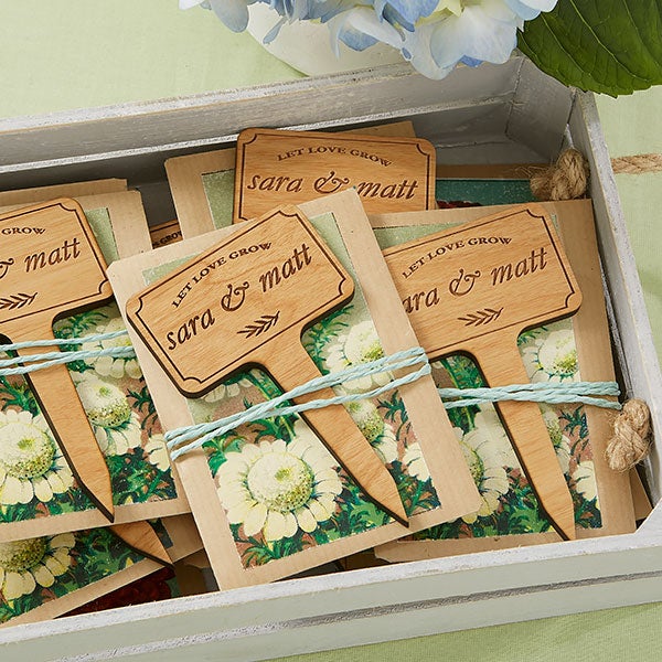 Wedding Favor Personalized Plant Markers