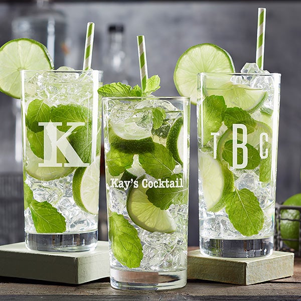 Classic Celebrations Personalized Tall Cocktail Glass