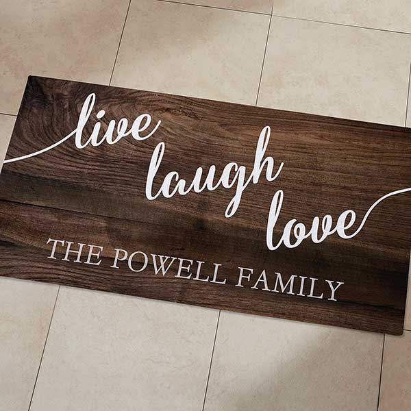 Personalized Kitchen Mats - Live, Laugh, Love - 20894