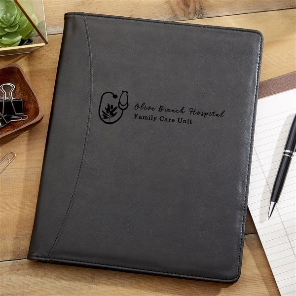 Personalized Full Size Portfolio - Black  - 20917