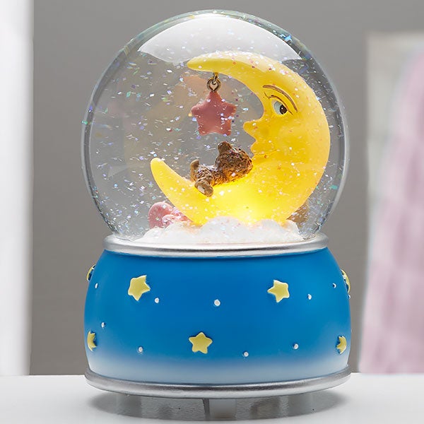 Baby Girl Personalized Musical & Light Up Snow Globe