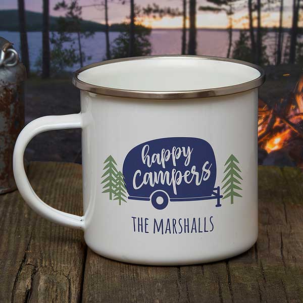 Happy Camper Personalized Camping Mug