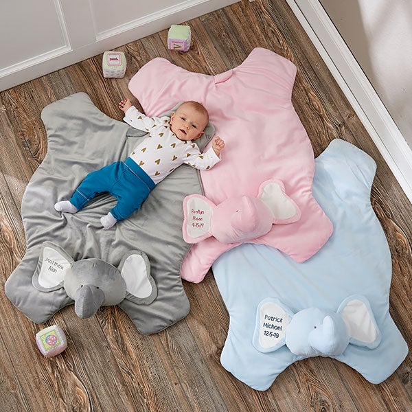 Plush Elephant Play Mat