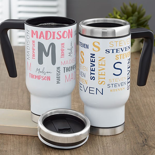 Notable Name Personalized 14 oz. Commuter Travel Mug