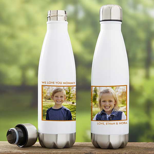 Personalized Insulated Photo Water Bottles - 21075