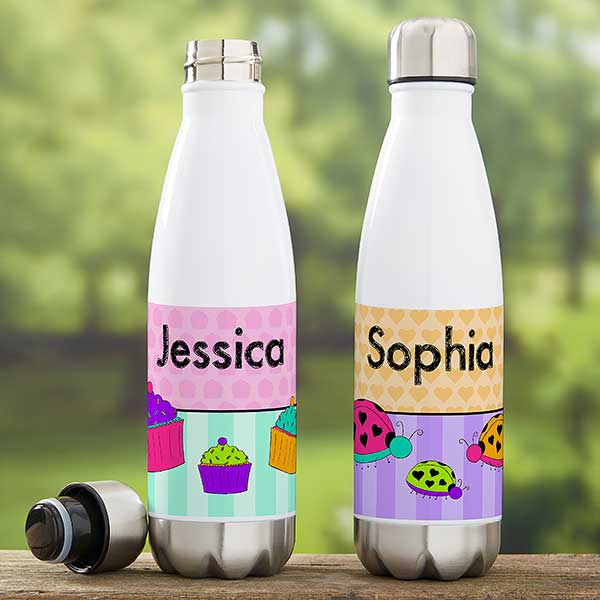 Personalized Water Bottle / Stephen Joseph / Kids Water Bottle / BPA Free  Water Bottle / Stainless Steel Water Bottle 