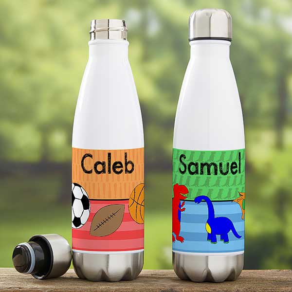 Just For Him Personalized Insulated Kids Water Bottles - 21081