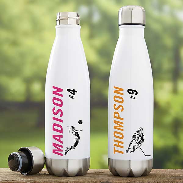 Sports Enthusiast Personalized Sports Insulated Water Bottles - 21086