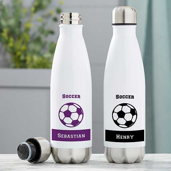 Soccer Personalized Insulated Water Bottles - 21103