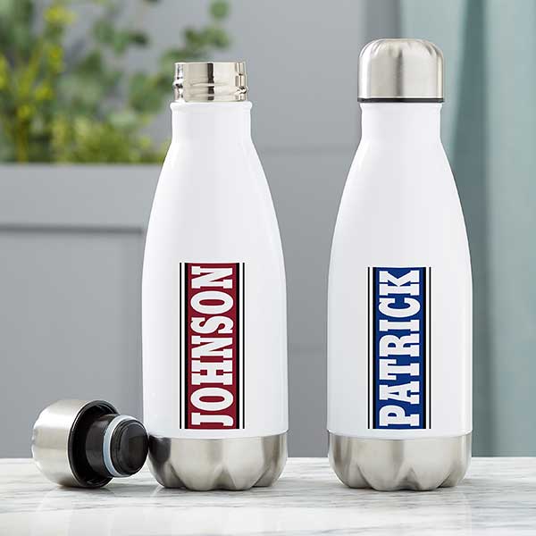 Personalized 12oz Stainless Steel Bottle Maroon