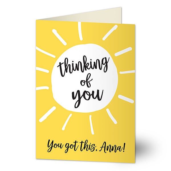 Thinking of You Personalized Greeting Card - Sunshine - 21126