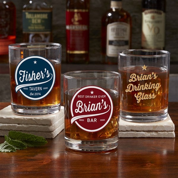 Brewing Co. Personalized Printed Whiskey Glass - 21154