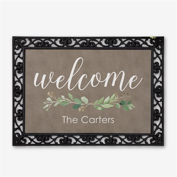 Personalized Doormats - Greenery Welcome - 21165