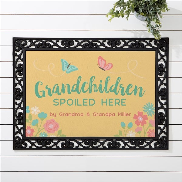 Grandchildren Spoiled Here Personalized Doormats - 21170