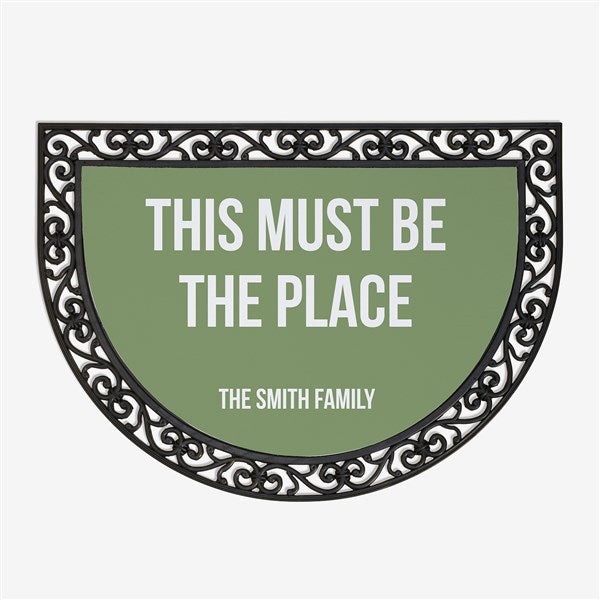 Personalized Half Round Doormats - Add Any Text - 21178