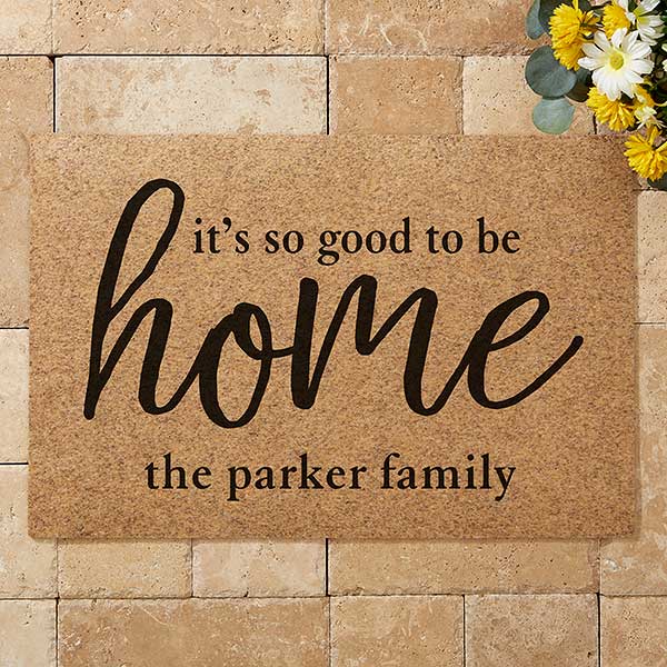 Good To Be Home Personalized Coir Doormat - 21180