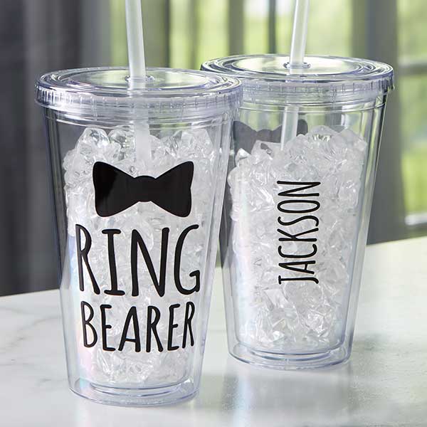 Ring Bearer Personalized Acrylic Insulated Tumbler - 21208