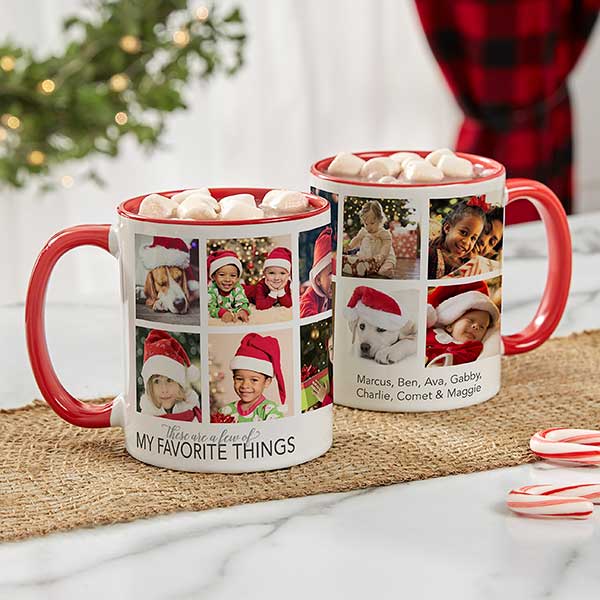 My Favorite Things Personalized Photo Coffee Mugs - 21257