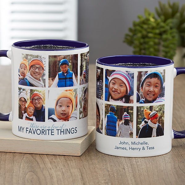 My Favorite Things Personalized Photo Coffee Mugs - 21257