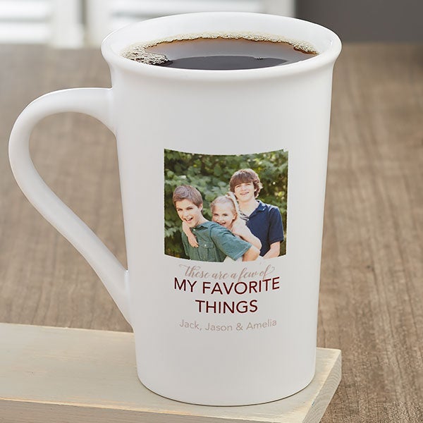 My Favorite Things Personalized Photo Coffee Mugs - 21257