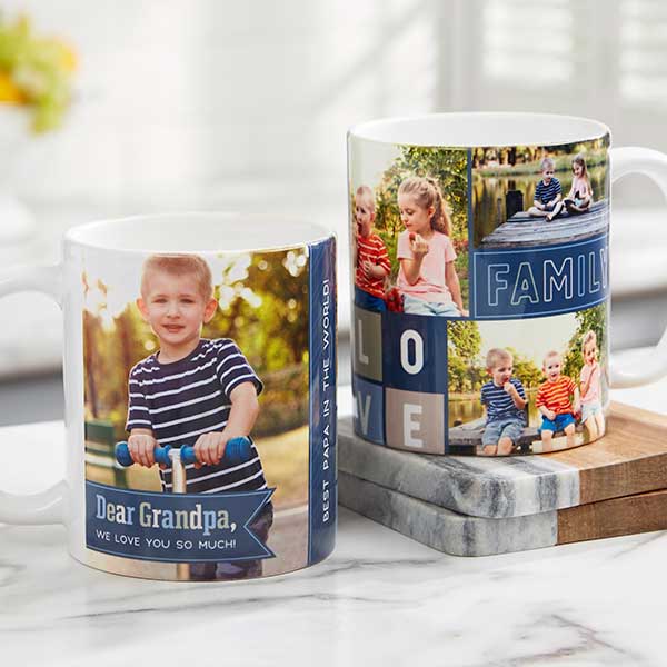 Dear Dad Personalized Photo Coffee Mugs - 21267