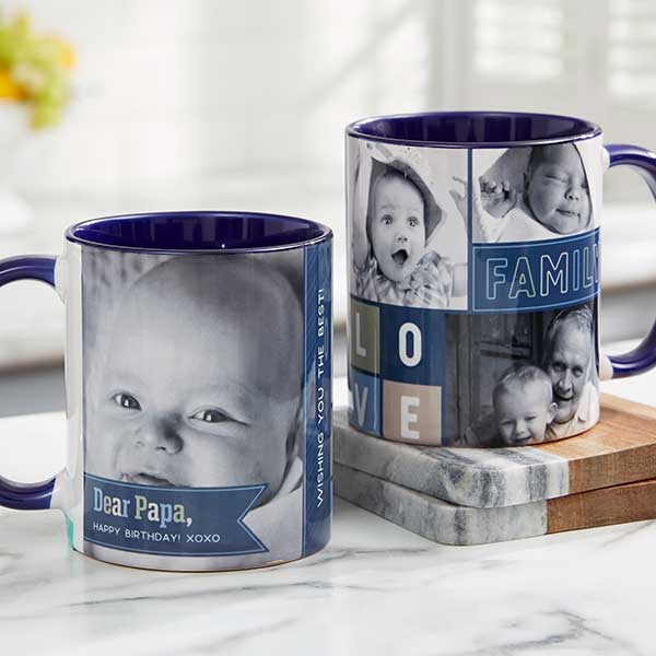Dear Dad Personalized Photo Coffee Mugs - 21267
