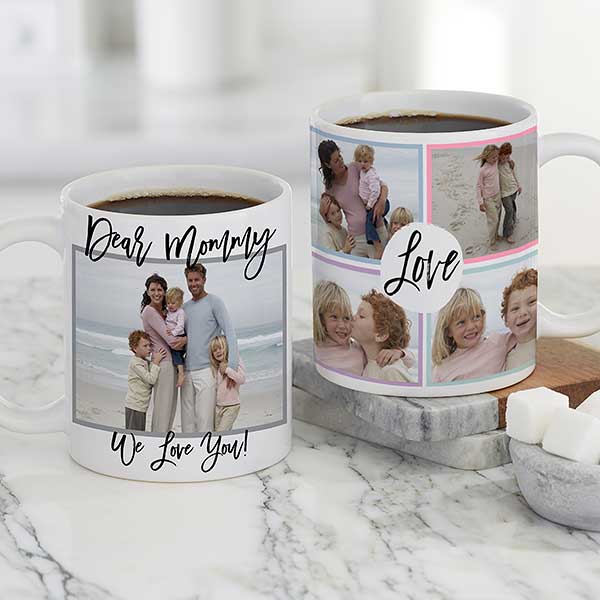 Personalized Mom Coffee Mugs - Love Photo Collage