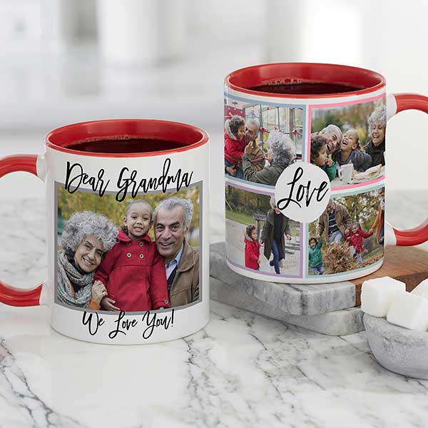 Personalized Mom Coffee Mugs - Love Photo Collage - 21278