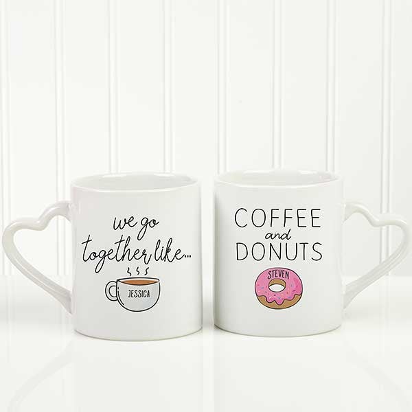 We Go Together Like Coffee and Donuts Kitchen Towel Home Decor Gift