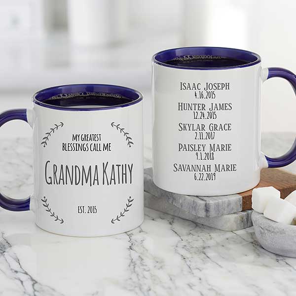 My Greatest Blessings Call Me Personalized Coffee Mugs - 21377