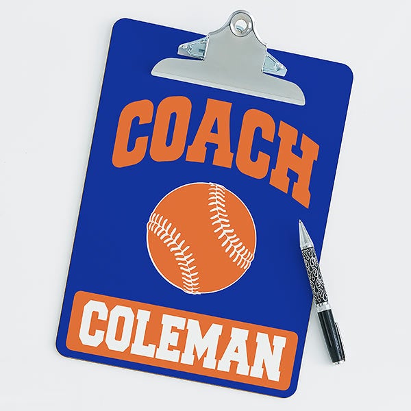 Personalized Clipboards For Baseball Coaches - 21419