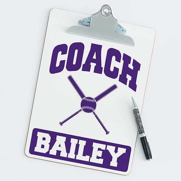 Personalized Clipboards For Softball Coaches - 21428