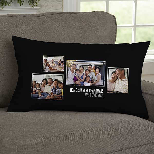 Personalized 4 Photo Collage Throw Pillows For Her - 21455